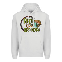 Dove Grey reel cool  grandpa Premium Hoodie - MaliasSmallBusiness