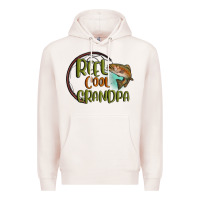 Pale Pink reel cool  grandpa Premium Hoodie - MaliasSmallBusiness