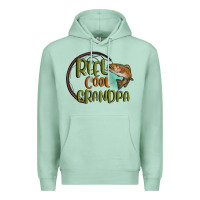 Seafoam reel cool  grandpa Premium Hoodie - MaliasSmallBusiness