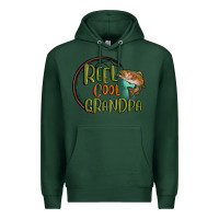 Sports Green reel cool  grandpa Premium Hoodie - MaliasSmallBusiness