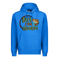 True Royal reel cool  grandpa Premium Hoodie - MaliasSmallBusiness