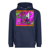 Navy too cute to spook Heavyweight Hoodie - BundleAndBundleShop