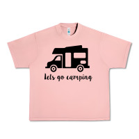 Salmon lets go camping Urban Heavy Tee - Unal Design