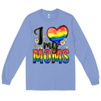 Colony Blue i love my moms Long Sleeve Tee - Zillion Design Studio