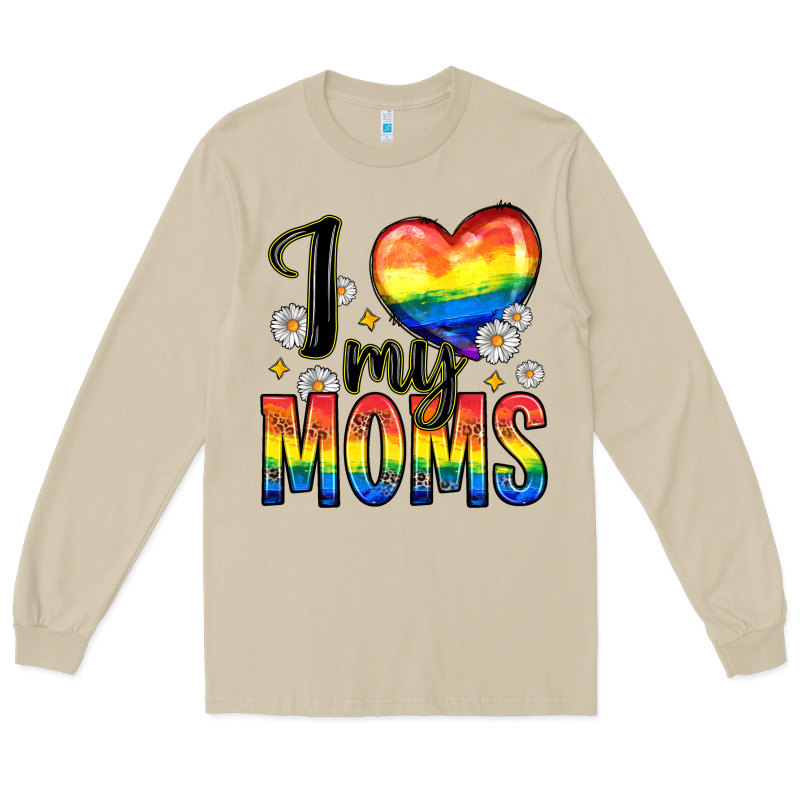 I Love My Moms Long Sleeve Tee by Zillion Design Studio | Teevron