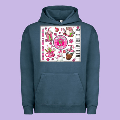 Christmas Vibes Coffee Urban Hoodie Designed By Maliassmallbusiness