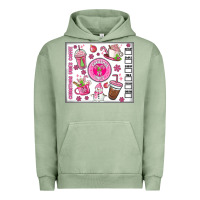 Pigment Oil Green christmas vibes coffee Urban Hoodie - MaliasSmallBusiness