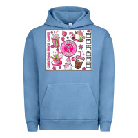 Pigment Pebble Blue christmas vibes coffee Urban Hoodie - MaliasSmallBusiness