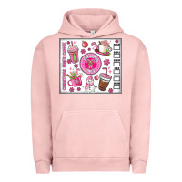 Pigment Salmon christmas vibes coffee Urban Hoodie - MaliasSmallBusiness