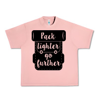 Salmon pack lighter go further Urban Heavy Tee - Unal Design