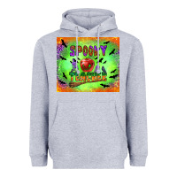 Heather Grey spooky teacher Heavyweight Hoodie - BundleAndBundleShop