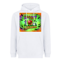 White spooky teacher Heavyweight Hoodie - BundleAndBundleShop