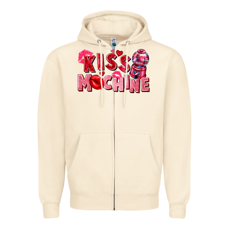 Kiss Machine Zipper Hoodie by FaDigitalArtStudio | Teevron