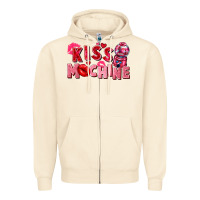 Sandshell kiss machine Zipper Hoodie - FaDigitalArtStudio