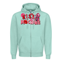 Seafoam kiss machine Zipper Hoodie - FaDigitalArtStudio