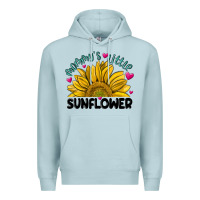 Blue Mist mommy' s little sunflower Premium Hoodie - MaliasSmallBusiness