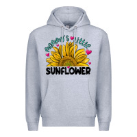 Heather Grey mommy' s little sunflower Premium Hoodie - MaliasSmallBusiness