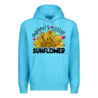 Ocean Blue mommy' s little sunflower Premium Hoodie - MaliasSmallBusiness