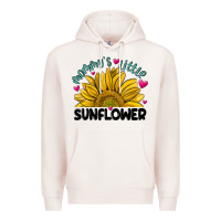 Pale Pink mommy' s little sunflower Premium Hoodie - MaliasSmallBusiness