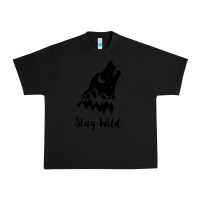 Black stay wild Urban Heavy Tee - Unal Design