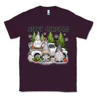 Plum merry christmas gnomies Classic Tee - texasbilliewilder