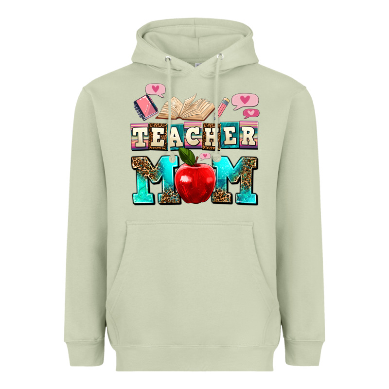 Teacher Mom Heavyweight Hoodie by AdoDesignShop | Teevron