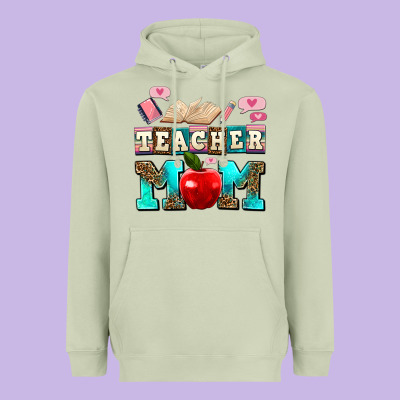 Teacher Mom Heavyweight Hoodie Designed By Adodesignshop