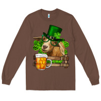 Chestnut st. patrick's day goat and beer Long Sleeve Tee - RanaPortraitStore