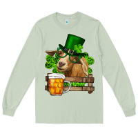 Matcha st. patrick's day goat and beer Long Sleeve Tee - RanaPortraitStore