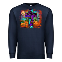 Navy halloween cross Premium Sweatshirt - JahusDesignShop