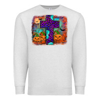 Oatmeal Heather halloween cross Premium Sweatshirt - JahusDesignShop
