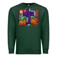 Sports Green halloween cross Premium Sweatshirt - JahusDesignShop