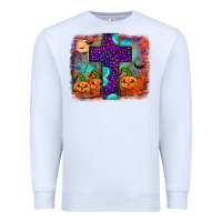 White halloween cross Premium Sweatshirt - JahusDesignShop