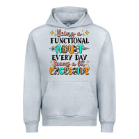 Heather Grey being a functional adult every day seems  a bit ex Urban Hoodie - MaliasSmallBusiness