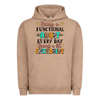 Pigment Burro being a functional adult every day seems  a bit ex Urban Hoodie - MaliasSmallBusiness