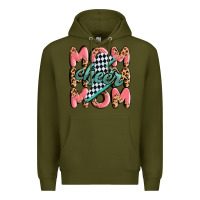 Army Green cheer mom Premium Hoodie - MaliasSmallBusiness