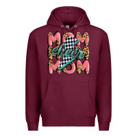 Burgundy cheer mom Premium Hoodie - MaliasSmallBusiness