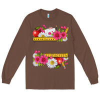 Chestnut floral teacher Long Sleeve Tee - texasbilliewilder