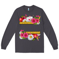 Smoke floral teacher Long Sleeve Tee - texasbilliewilder