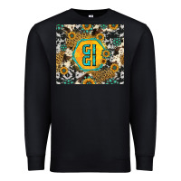 Black gigi sunflower turquoise Premium Sweatshirt - Jasminsmagicworld