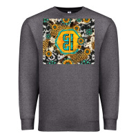 Charcoal Heather gigi sunflower turquoise Premium Sweatshirt - Jasminsmagicworld