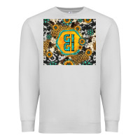 Dove Grey gigi sunflower turquoise Premium Sweatshirt - Jasminsmagicworld