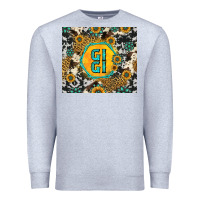 Heather Grey gigi sunflower turquoise Premium Sweatshirt - Jasminsmagicworld