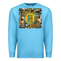 Ocean Blue gigi sunflower turquoise Premium Sweatshirt - Jasminsmagicworld