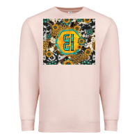Pale Pink gigi sunflower turquoise Premium Sweatshirt - Jasminsmagicworld