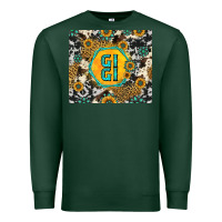 Sports Green gigi sunflower turquoise Premium Sweatshirt - Jasminsmagicworld
