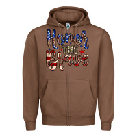 Chestnut Honor the brave Zipper Hoodie - Neo Western