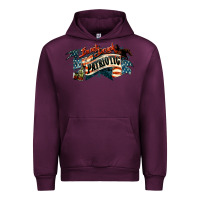 Mauve Wine patriotic drunk america Urban Hoodie - NancyCooperArtShop