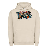 Pigment French Oak patriotic drunk america Urban Hoodie - NancyCooperArtShop