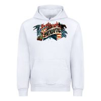 White patriotic drunk america Urban Hoodie - NancyCooperArtShop